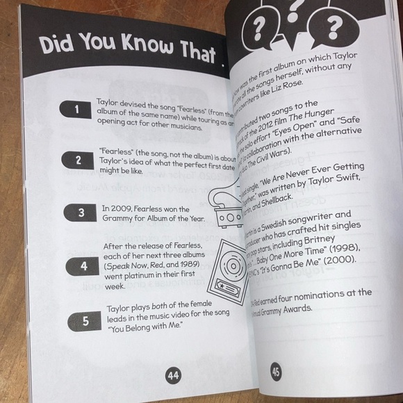 Taylor Swift time & quiz book  Coffee Table Book bundle - Picture 12 of 16